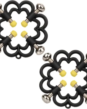 Boundless Nipple Grips Power Grip 4-Point Nipple Press By CalExotics - Black