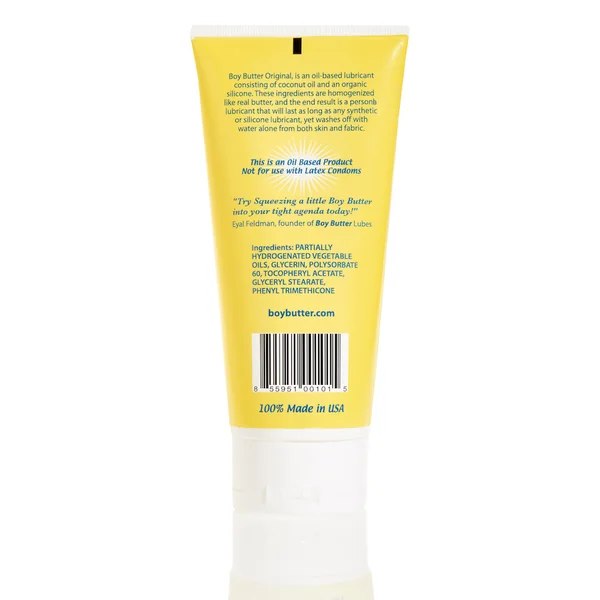 BOY BUTTER ORIGINAL FORMULA 6 OZ LUBE TUBE