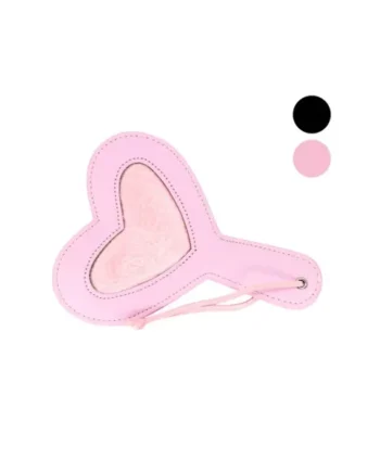 B-Pad08 Heart Shaped Vegan Leather Mini Paddle