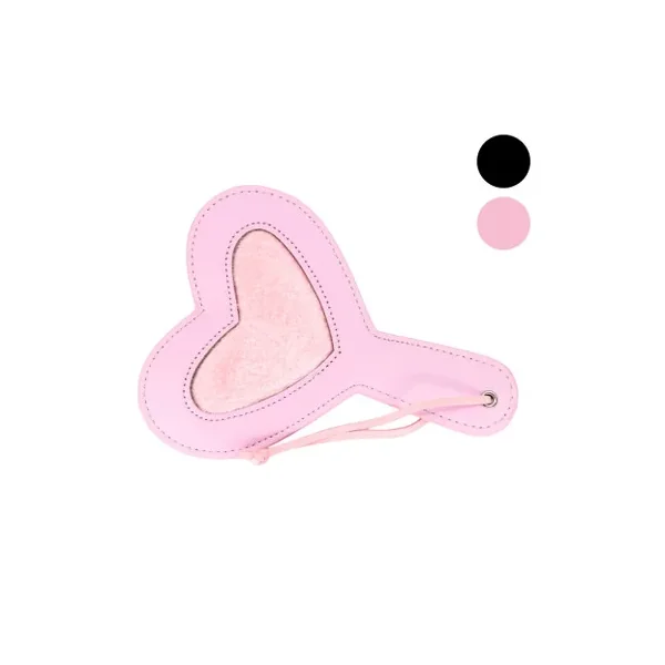 B-Pad08 Heart Shaped Vegan Leather Mini Paddle