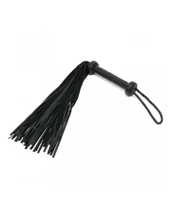 Braided Flogger Leather Black