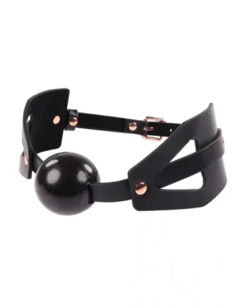 Brat Ball Gag - Black / Rose Gold