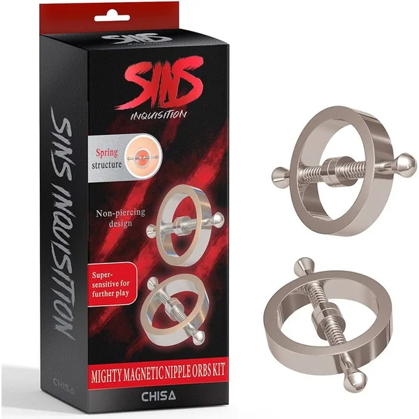 Breast Clamps - Sins Inquisition - Spring Metal Nipple Clamps