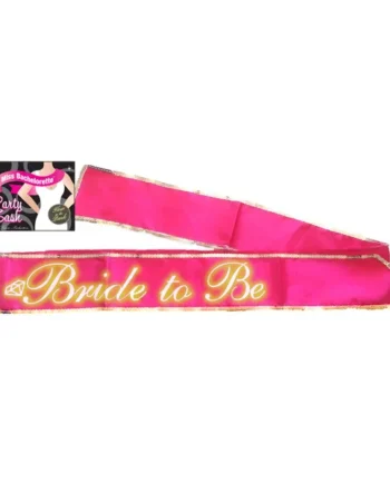 BRIDE TO BE SASH GLOW IN THE DARK