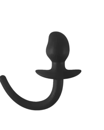 Brutus Woof Hyper Soft Silicone Puppy Tail Plug Black