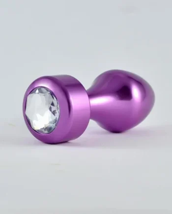 Butt Plug Purple Rosebud with Jewel