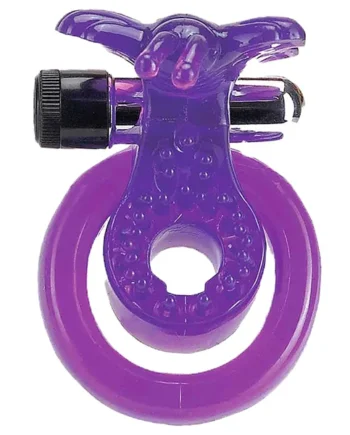 Butterfly Cock & Ball Harness Cock Ring With Bullet Vibrator