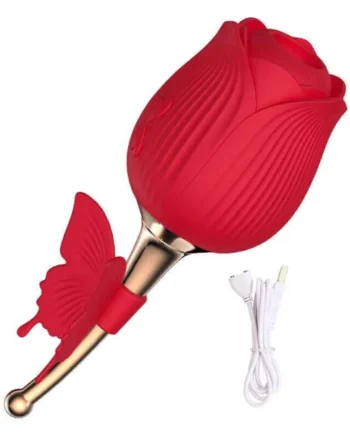 Butterfly Rose Toy Vibrator: Experience Dual Sensation Delight