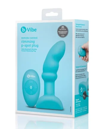 b-Vibe Remote Control Rimming P-Spot Plug – Blue