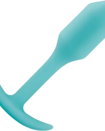 b-Vibe Snug Plug 1 Small Silicone Weighted Butt Plug - Mint