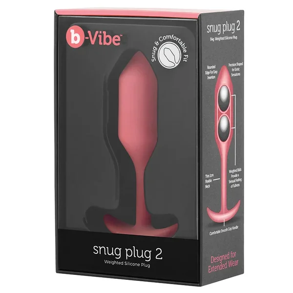 B-VIBE Snug Plug 2-Coral