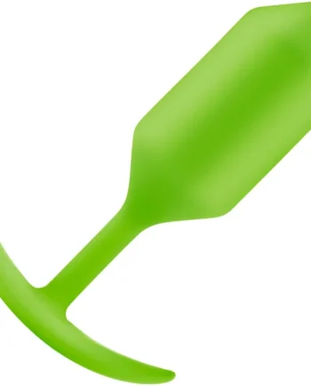 b-Vibe Snug Plug 3 Large Silicone Weighted Butt Plug - Lime
