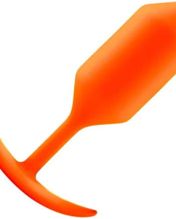 b-Vibe Snug Plug 3 Large Silicone Weighted Butt Plug - Orange