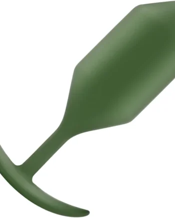 b-Vibe Snug Plug 4 Extra-Large Silicone Weighted Butt Plug - Army