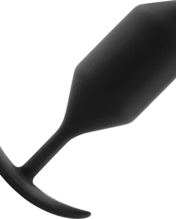 b-Vibe Snug Plug 4 Extra-Large Silicone Weighted Butt Plug - Black