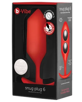 B-VIBE Snug Plug 6-Red