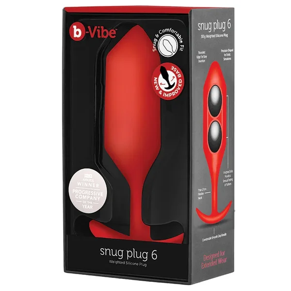 B-VIBE Snug Plug 6-Red