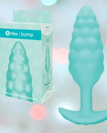 B-Vibe Texture Vibrating Butt Plug Bump - Mint (Small)
