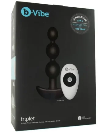 B-Vibe “Triplet” Remote Control Vibrating Plug
