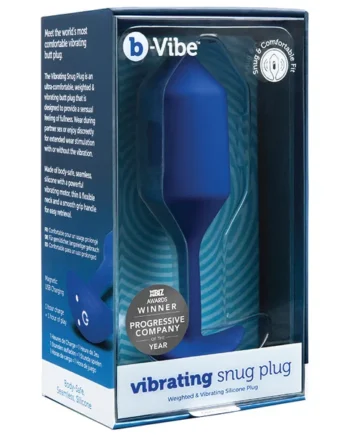 b-Vibe Vibrating Snug Plug 4 - Navy