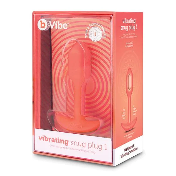 B-vibe Vibrating Snug Plug - Small Orange