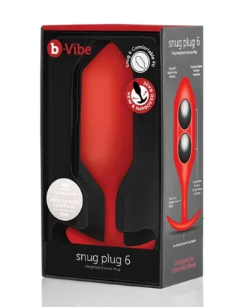 b-Vibe Weighted Snug Plug 6 515 G Red