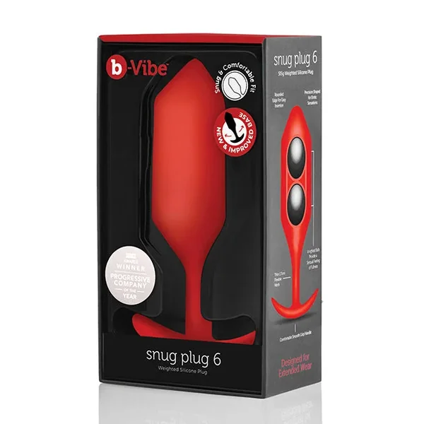 b-Vibe Weighted Snug Plug 6 515 G Red