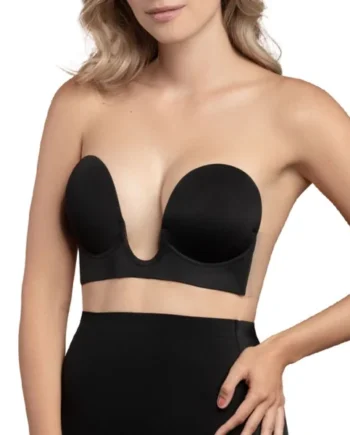 BYE-BRA – SUJETADOR SIN ASAS EN U NEGRO COPA B