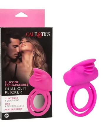 Cal Exotics – Silicone Rechargeable Dual Clit Flicker Enhancer