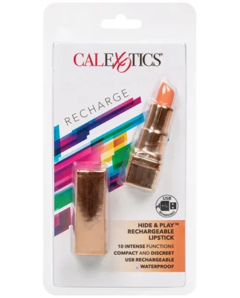 CalExotics Hide & Play Rechargeable Lipstick - Coral