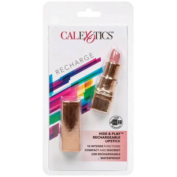 CalExotics Hide & Play Rechargeable Lipstick - Nude