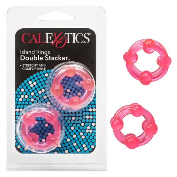 CalExotics Island Rings Double Stacker - Pink