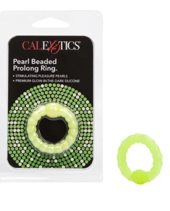 CalExotics Pearl Beaded Prolong Ring - Glow-In-The-Dark