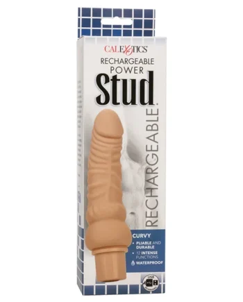 CalExotics Rechargeable Power Stud Curvy - Ivory