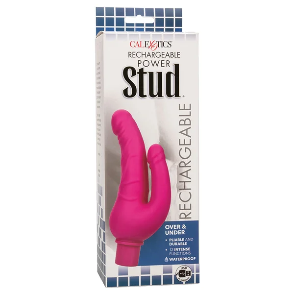 CalExotics Rechargeable Power Stud Over & Under - Pink