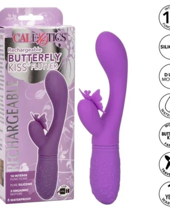 California exotics butterfly kiss flutter violet sex toy massager stimulator