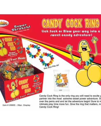 CANDY COCK RING 30 PC DISPLAY