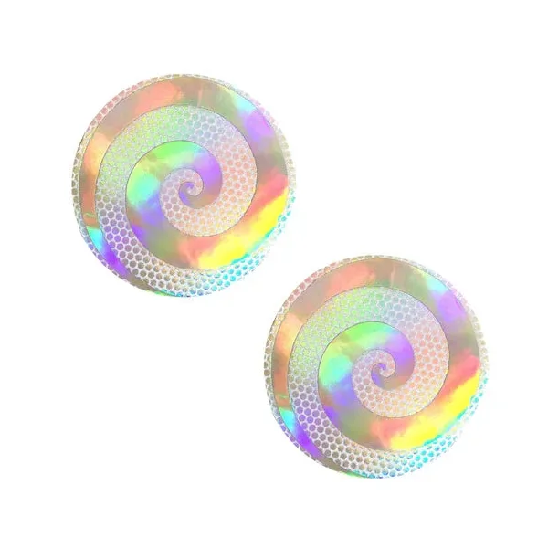 Care Bare Stare Holographic Spiral Whiter Nipztix