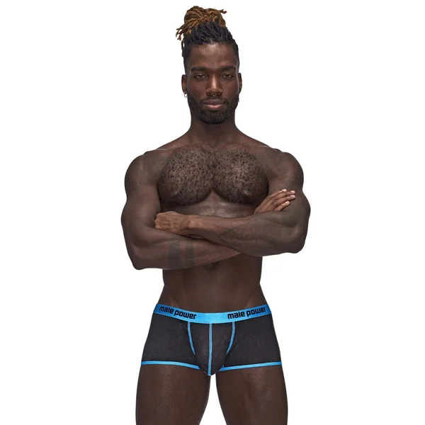 Casanova Uplift Mini Shorts - Large - Black/blue