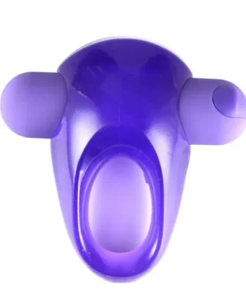 Casey rechargeable vibrating erection enhancer ring purple