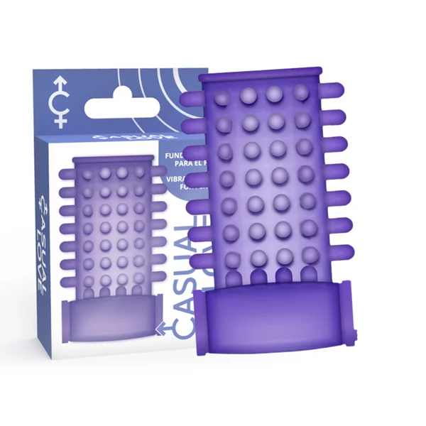 Casual ring purple vibrating penis sleeve