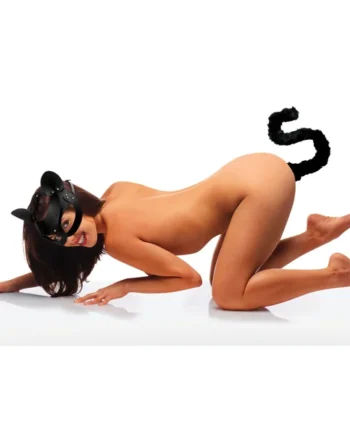 Cat Tail Anal Plug And Mask Set