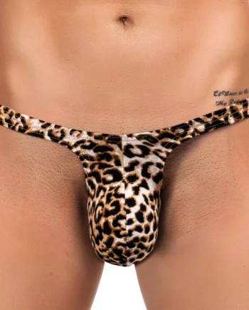 Cerise Soft Leopard Print Thong