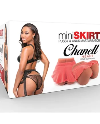 CHANEL HEART MINI SKIRT PUSSY & ANUS MASTURBATOR