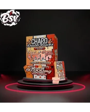 Chapo Double Stacks Gummies 1,000mg 30ct Mango Dream/Cherry Bomb