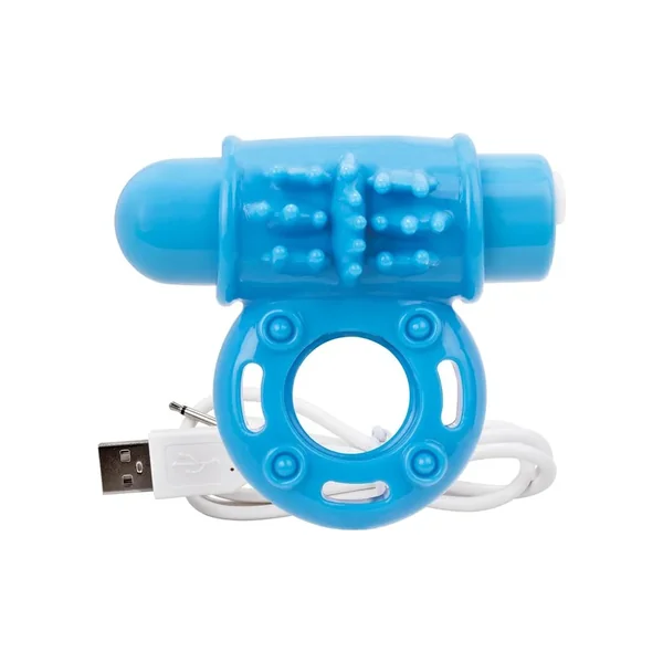 Charged OWow Rechargeable Vibe Ring Waterproof – Blue