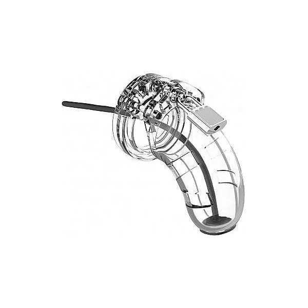 Chastity Cage 3.5 With Urethral Probe - Man Cage - Model 15