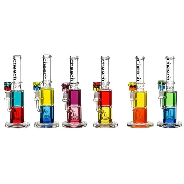 Cheech HR-GY-119 Dual Color Glycerin Rig With Perc