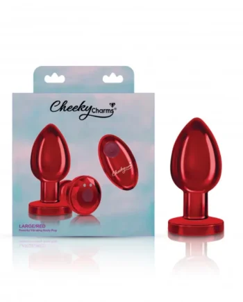 CHEEKY CHARMS RECHARGEABLE VIBRATING METAL BUTT