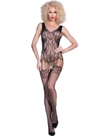 CHILIROSE - CR 4232 BODYSTOCKING BLACK S/M